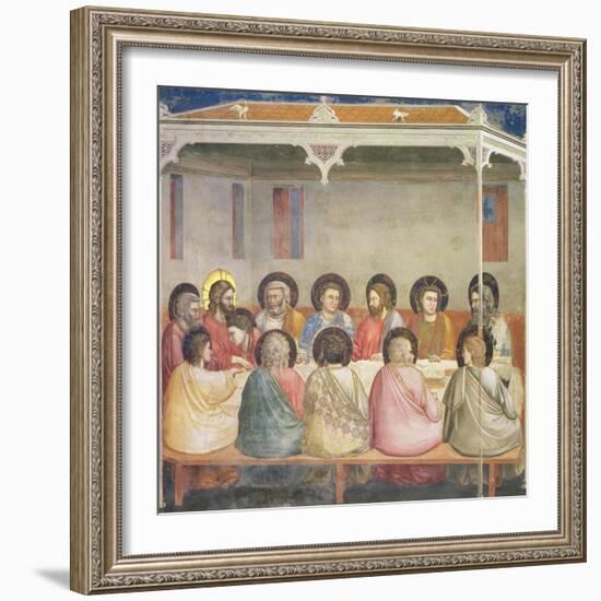 The Last Supper, circa 1305-Giotto di Bondone-Framed Giclee Print