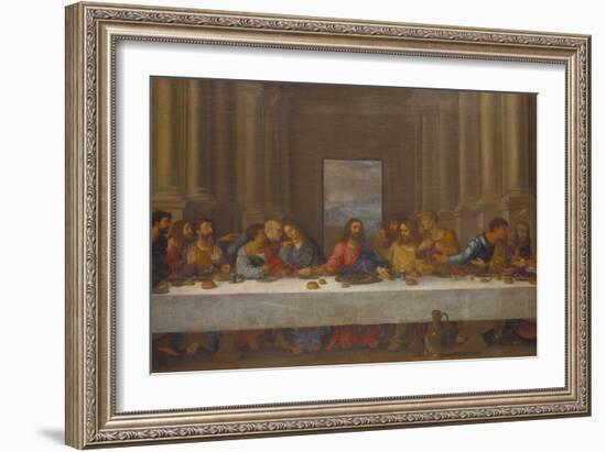 The Last Supper. (Copy after Leonardo Da Vinci)-Nicolas Poussin-Framed Giclee Print