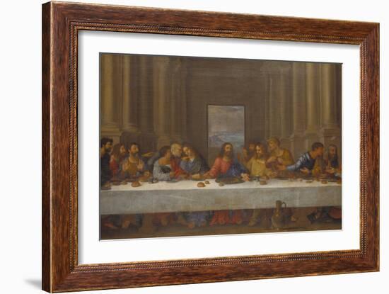 The Last Supper. (Copy after Leonardo Da Vinci)-Nicolas Poussin-Framed Giclee Print