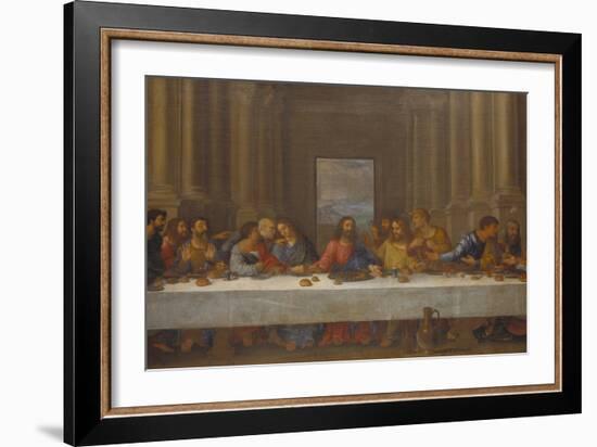 The Last Supper. (Copy after Leonardo Da Vinci)-Nicolas Poussin-Framed Giclee Print