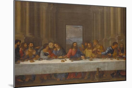 The Last Supper. (Copy after Leonardo Da Vinci)-Nicolas Poussin-Mounted Giclee Print