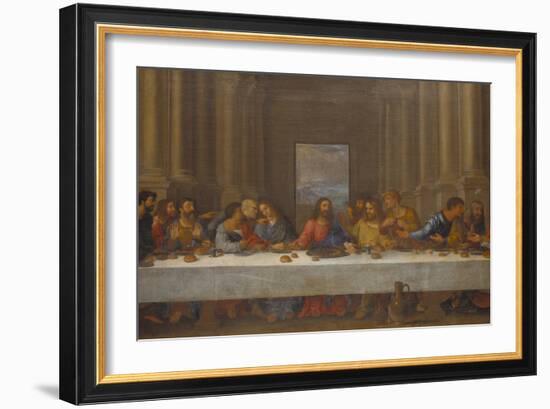 The Last Supper. (Copy after Leonardo Da Vinci)-Nicolas Poussin-Framed Giclee Print