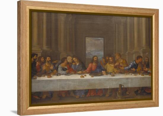 The Last Supper. (Copy after Leonardo Da Vinci)-Nicolas Poussin-Framed Premier Image Canvas