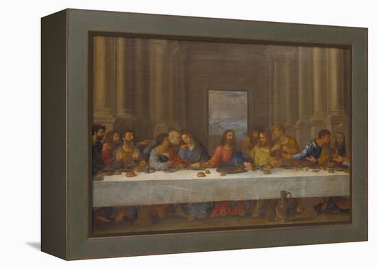 The Last Supper. (Copy after Leonardo Da Vinci)-Nicolas Poussin-Framed Premier Image Canvas