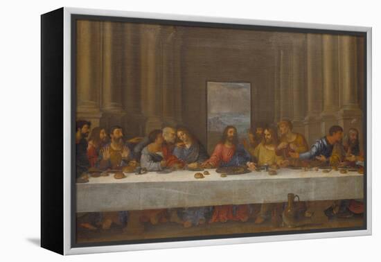 The Last Supper. (Copy after Leonardo Da Vinci)-Nicolas Poussin-Framed Premier Image Canvas