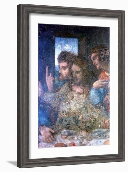 The Last Supper (Detail), 1495-1498-Leonardo da Vinci-Framed Giclee Print