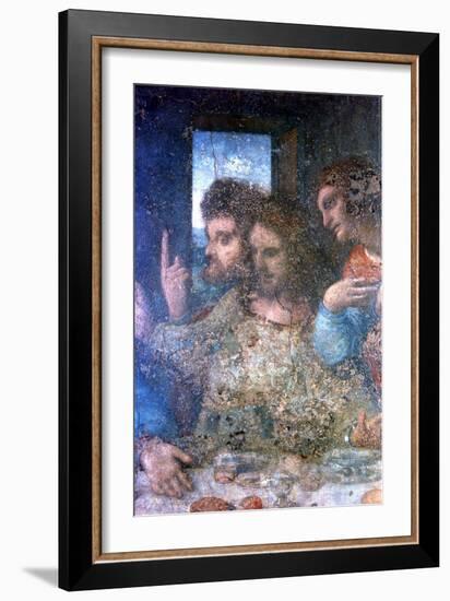 The Last Supper (Detail), 1495-1498-Leonardo da Vinci-Framed Giclee Print