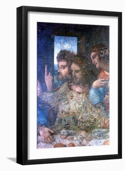 The Last Supper (Detail), 1495-1498-Leonardo da Vinci-Framed Giclee Print