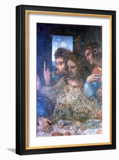 The Last Supper (Detail), 1495-1498-Leonardo da Vinci-Framed Giclee Print