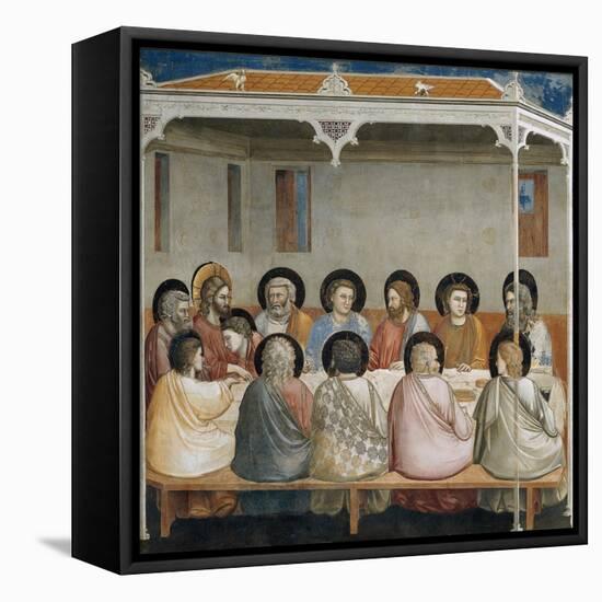 The Last Supper, Detail from Life and Passion of Christ, 1303-1305-Giotto di Bondone-Framed Premier Image Canvas