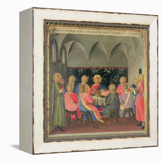 The Last Supper, Detail of Panel Three of the Silver Treasury of Santissima Annunziata, c. 1450-53-Fra Angelico-Framed Premier Image Canvas