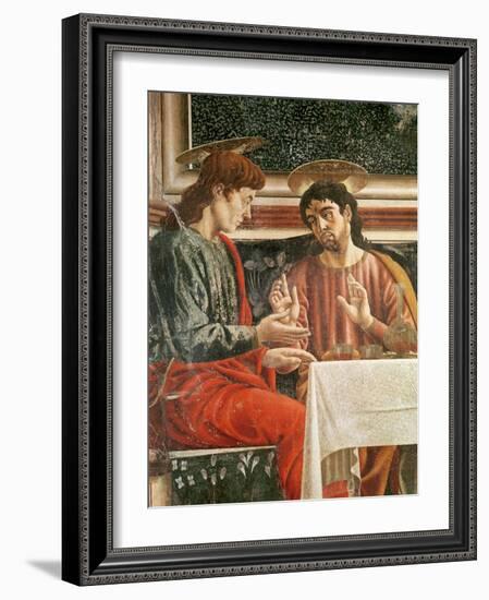 The Last Supper, Detail of Saint Matthew and Saint Philip, 1447-Andrea Del Castagno-Framed Giclee Print