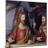 The Last Supper, Detail Showing Jesus Christ and Saint Thomas, 1531-null-Mounted Giclee Print