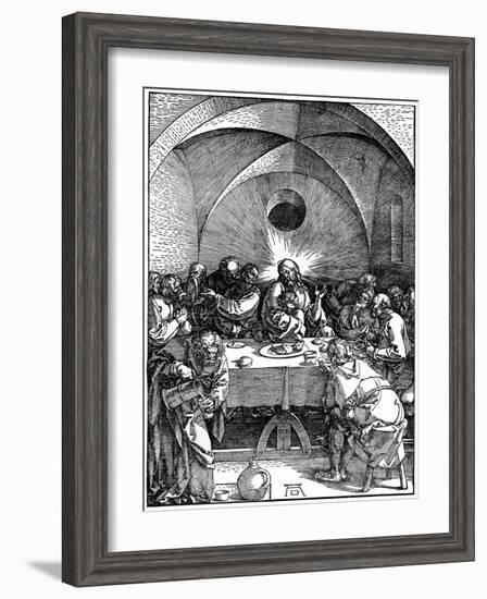 The Last Supper from the 'Great Passion' Series, C1510-Albrecht Durer-Framed Giclee Print