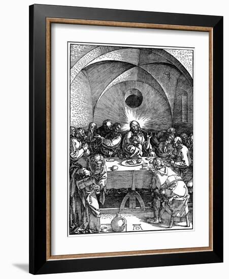 The Last Supper from the 'Great Passion' Series, C1510-Albrecht Durer-Framed Giclee Print