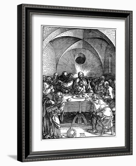 The Last Supper from the 'Great Passion' Series, C1510-Albrecht Durer-Framed Giclee Print