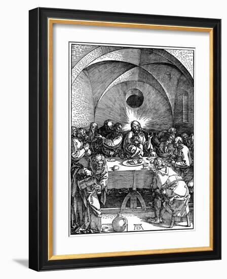 The Last Supper from the 'Great Passion' Series, C1510-Albrecht Durer-Framed Giclee Print