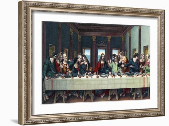 The Last Supper -New Testament-Leonardo Da Vinci-Framed Giclee Print