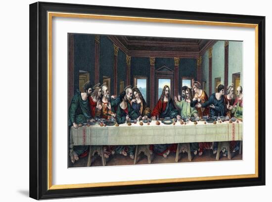 The Last Supper -New Testament-Leonardo Da Vinci-Framed Giclee Print