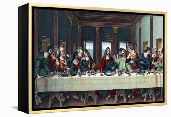 The Last Supper -New Testament-Leonardo Da Vinci-Framed Premier Image Canvas