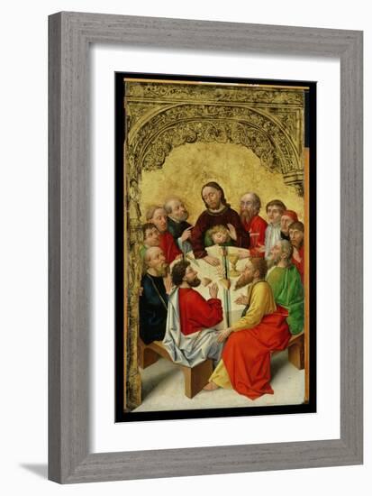 The Last Supper (Oil on Panel)-German School-Framed Giclee Print