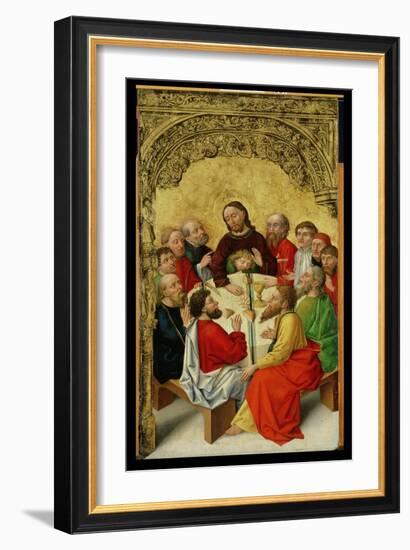 The Last Supper (Oil on Panel)-German School-Framed Giclee Print