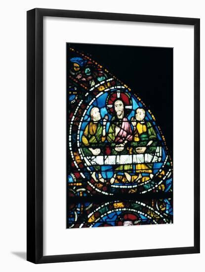 The Last Supper, stained glass, Chartres Cathedral, France, 1194-1260. Artist: Unknown-Unknown-Framed Giclee Print
