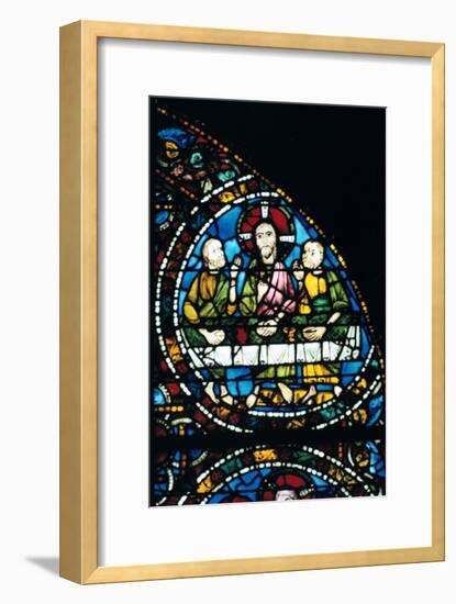 The Last Supper, stained glass, Chartres Cathedral, France, 1194-1260. Artist: Unknown-Unknown-Framed Giclee Print