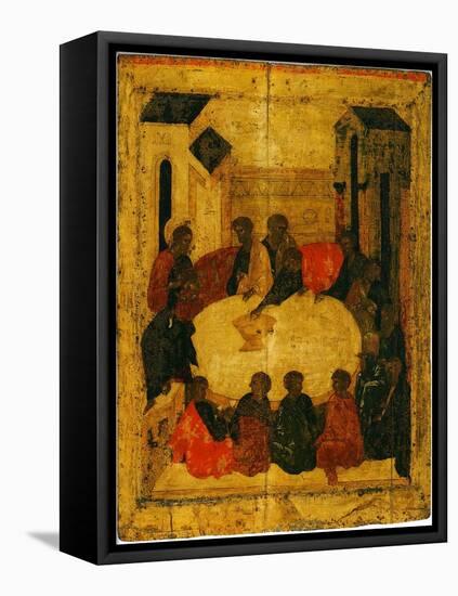 The Last Supper (Tempera and Gold Leaf on Panel)-Russian-Framed Premier Image Canvas