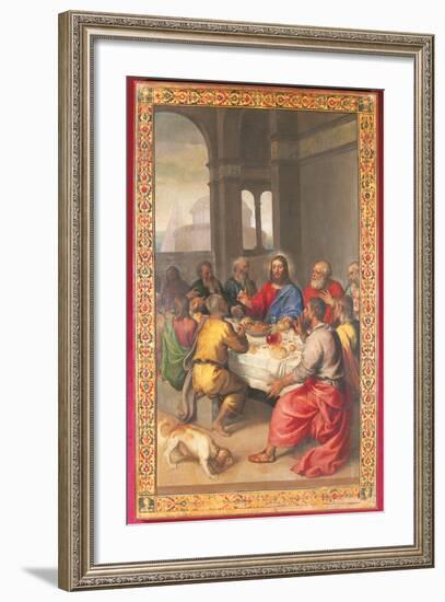 The Last Supper-Titian (Tiziano Vecelli)-Framed Giclee Print