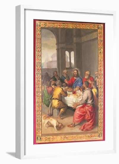 The Last Supper-Titian (Tiziano Vecelli)-Framed Giclee Print