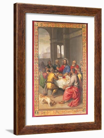 The Last Supper-Titian (Tiziano Vecelli)-Framed Giclee Print