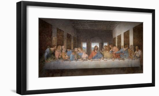 The Last Supper-Leonardo Da Vinci-Framed Art Print