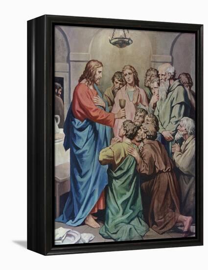 The Last Supper-Heinrich Hofmann-Framed Premier Image Canvas