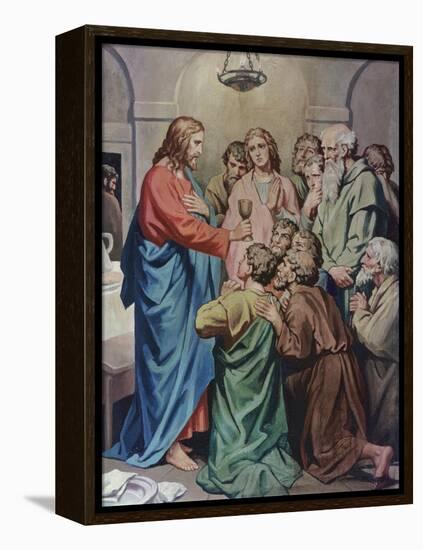 The Last Supper-Heinrich Hofmann-Framed Premier Image Canvas