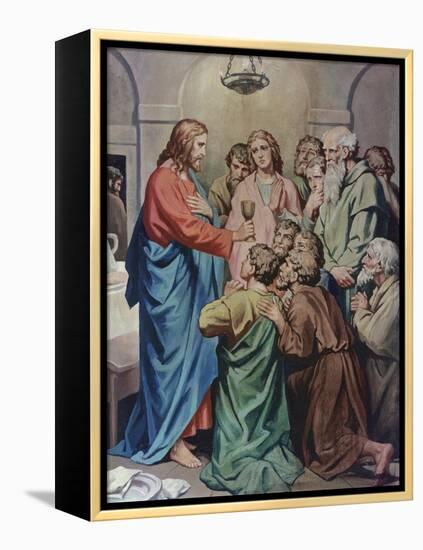 The Last Supper-Heinrich Hofmann-Framed Premier Image Canvas