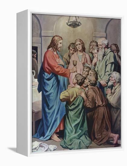 The Last Supper-Heinrich Hofmann-Framed Premier Image Canvas