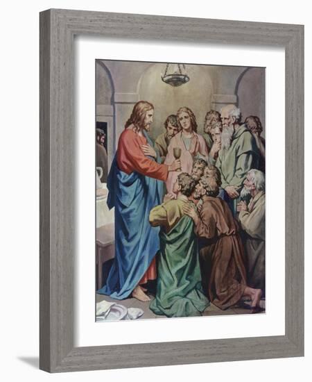 The Last Supper-Heinrich Hofmann-Framed Giclee Print