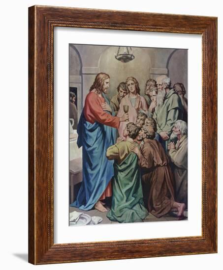 The Last Supper-Heinrich Hofmann-Framed Giclee Print