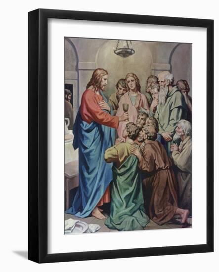 The Last Supper-Heinrich Hofmann-Framed Giclee Print