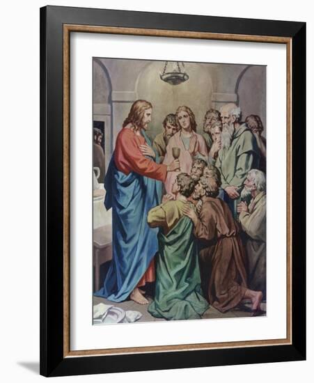 The Last Supper-Heinrich Hofmann-Framed Giclee Print