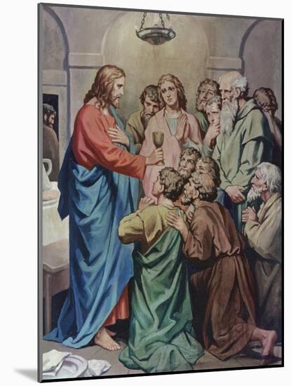 The Last Supper-Heinrich Hofmann-Mounted Giclee Print