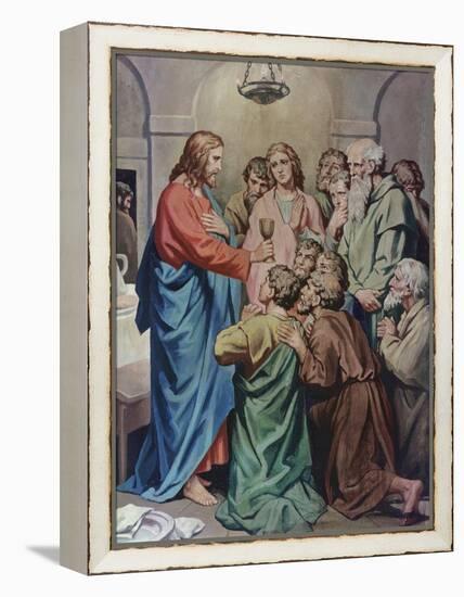 The Last Supper-Heinrich Hofmann-Framed Premier Image Canvas