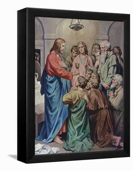 The Last Supper-Heinrich Hofmann-Framed Premier Image Canvas