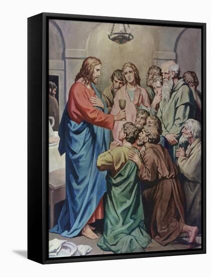 The Last Supper-Heinrich Hofmann-Framed Premier Image Canvas