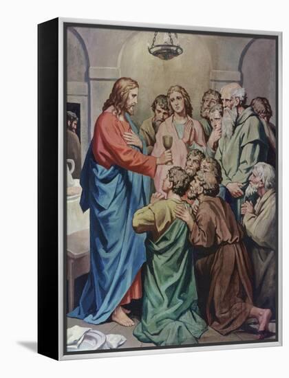 The Last Supper-Heinrich Hofmann-Framed Premier Image Canvas