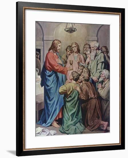 The Last Supper-Heinrich Hofmann-Framed Giclee Print