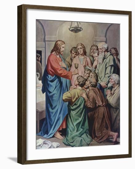 The Last Supper-Heinrich Hofmann-Framed Giclee Print