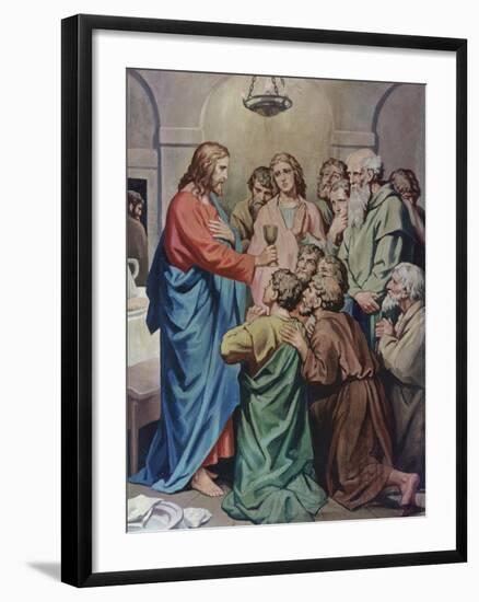 The Last Supper-Heinrich Hofmann-Framed Giclee Print