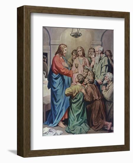 The Last Supper-Heinrich Hofmann-Framed Giclee Print